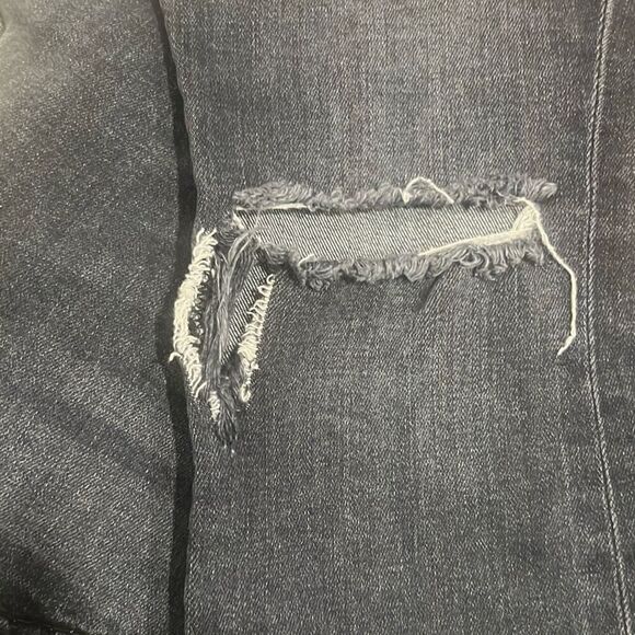 ✨HP✨Alice + Olivia Good Hr Exposed Button Ankle Skinny Black Sz 26 Jeans✨ - Picture 8 of 8